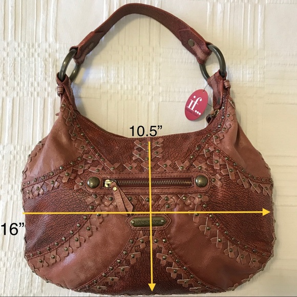 Isabella Fiore Hobo Bag, Leather, Rustic/Brown, - Picture 9 of 11